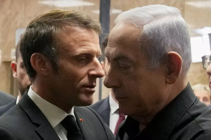 Emmanuel Macron and Benjamin Netanyahu