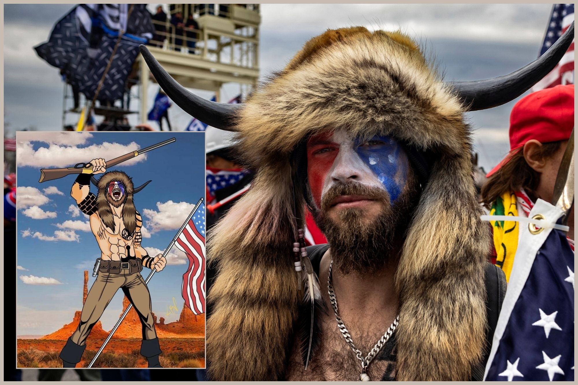 'QAnon Shaman,' Face of Capitol Riot, Celebrates Trump Pardon by Buying ...