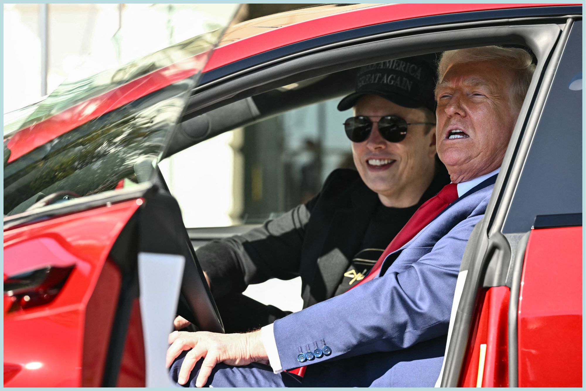 Musk Turns White House Into a 'Tesla Ad' as He Parades Vehicles for Trump