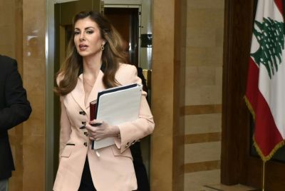 US envoy Morgan Ortagus in Beirut on Saturday, on a visit to discuss Hezbollah and economic reforms