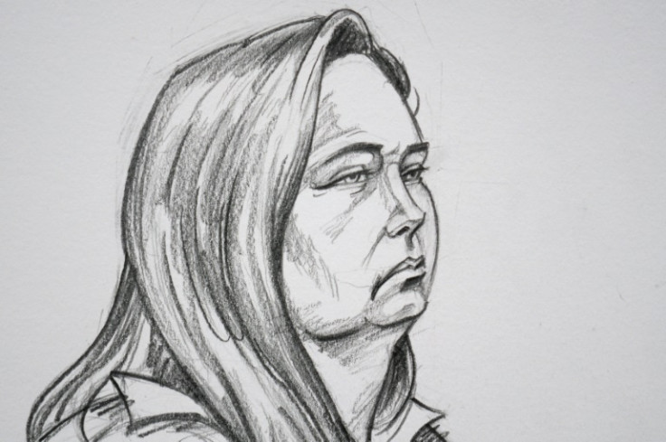 A handout sketch from the Supreme Court of Victoria of Erin Patterson, an Australian woman accused of murdering three people with a toxic mushroom-laced beef Wellington