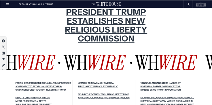 The White House Wire