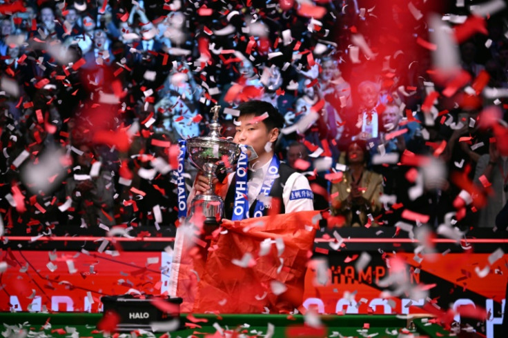 China's Zhao Xintong beat Mark Williams to win the World Snooker Championship