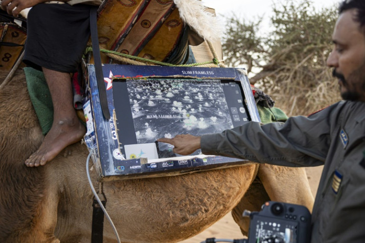 The meharists also use the latest technology such as drones and GPS