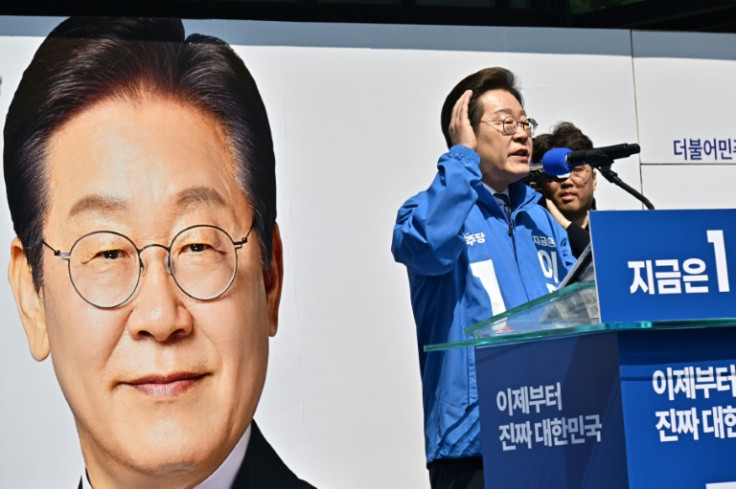 South Korea's Democratic Party's presidential election candidate Lee Jae-myung is the frontrunner for the upcoming June 3 election