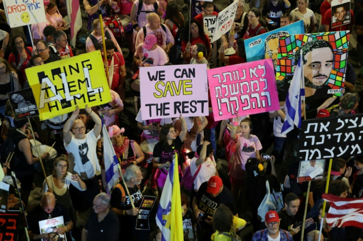 Anti war protestors in Israel demanded a ceasefire