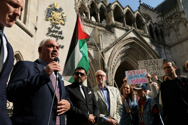 Al-Haq's general director Shawan Jabarin and former Labour party leader Jeremy Corbyn were among those demonstrating outside court