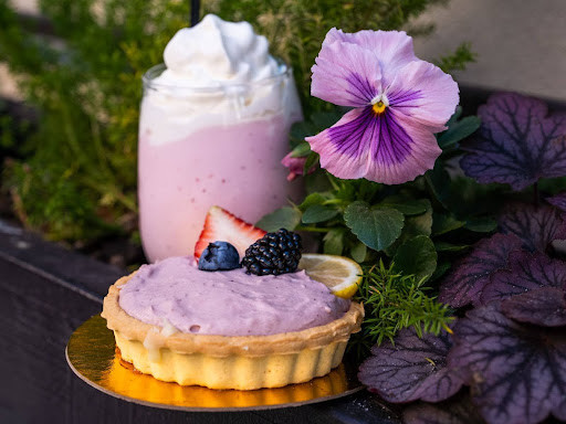 Blackberry Milkshake and Blackberry Yuzu Tart by Coastal Creak Media