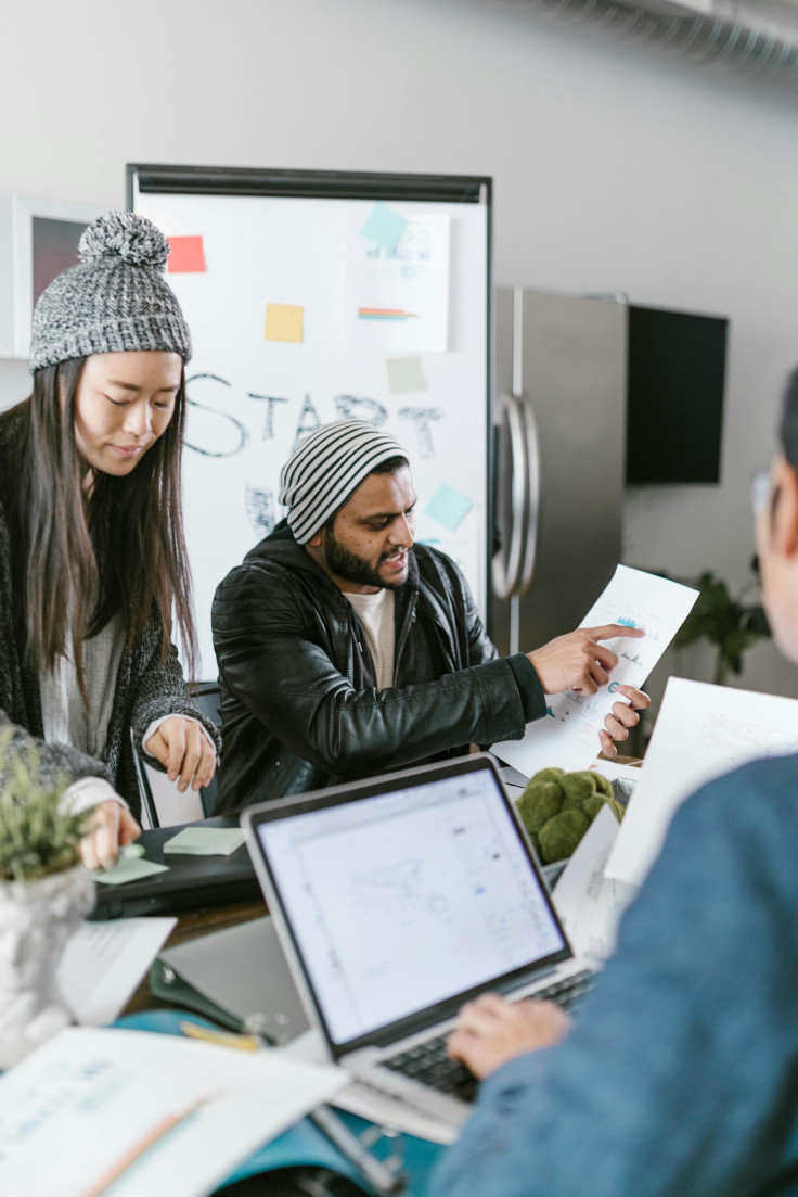 Photo by RDNE Stock project from Pexels: https://www.pexels.com/photo/woman-in-black-leather-jacket-sitting-on-chair-7414220/