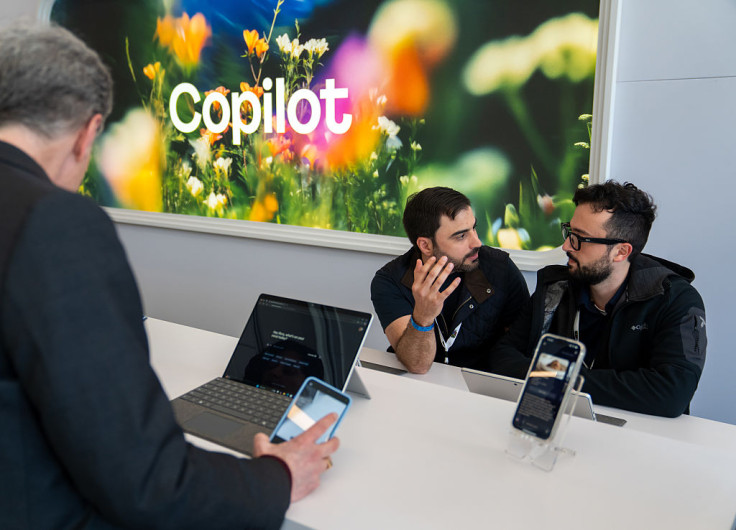 Microsoft employees demonstrate Copilot