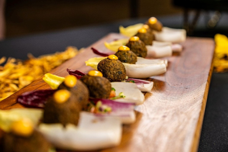 EcoCaters House Made Falafel with Spicy Tahini
