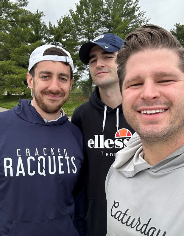 Cracked Racquets Founders – Daniel Westhoff, Alex Gruskin, Dalton Thieneman