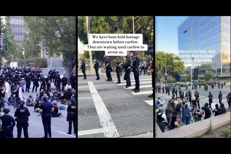 LAPD Accused of 'Trapping' Protesters Before Curfew 'On Purpose' to