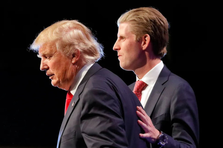 Donald Trump and his son, Eric
