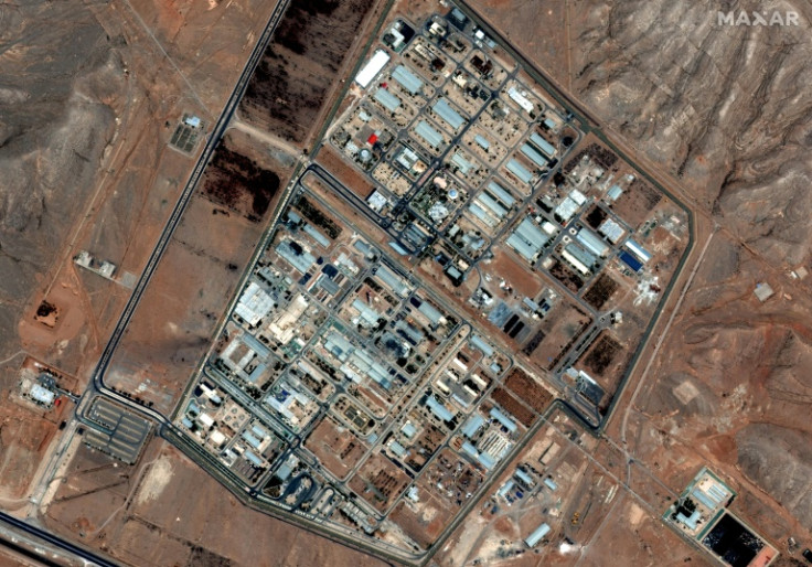 A satellite image released by Maxar Technologies showing the Iranian nuclear site of Fordo on June 14, 2025