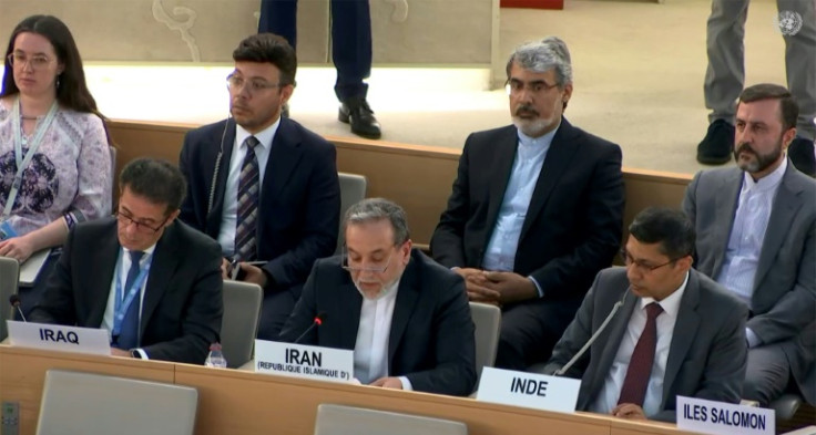 Iranian Foreign Minister Abbas Araghchi addressed the United Nations Human Rights Council on 20 June