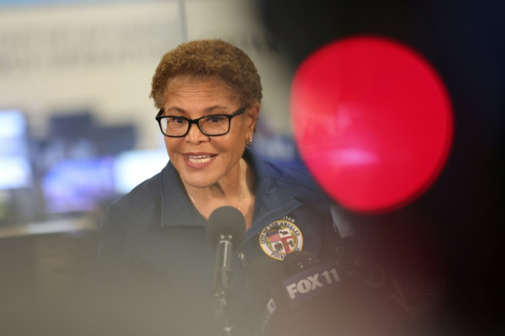Los Angeles Mayor Karen Bass hit back at Vance during a press conference, accusing him of openly lying