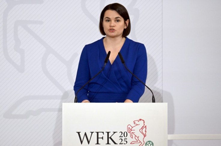 Tikhanovskaya took the mantle of the opposition movement after her husband's arrest