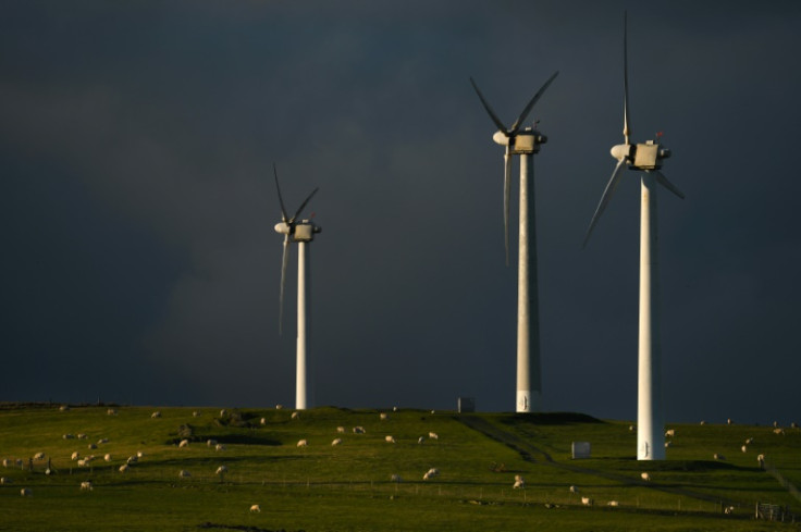 Wind turbines at an onshore wind farm in Wales