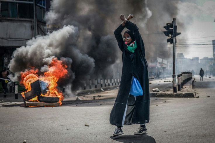 Activists clashed with police in Nairobi while marking one year since thousands stormed the Kenyan parliament
