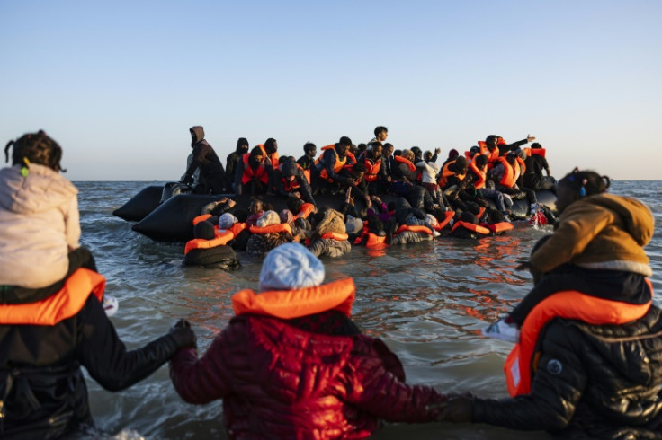 Migrants pay smugglers thousands of dollars to make the dangerous Channel crossing on flimsy dinghies