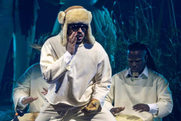 Bad Bunny performs during the first show of his 30-date concert residency at the Coliseo de Puerto Rico in San Juan