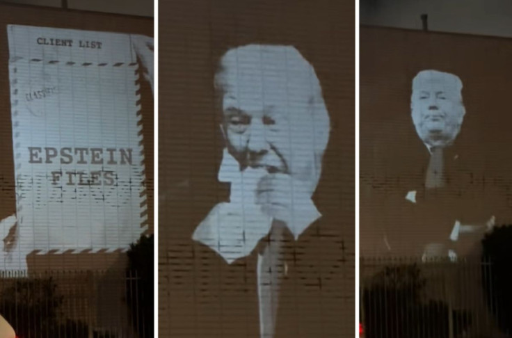 Trump eats Epstein files art