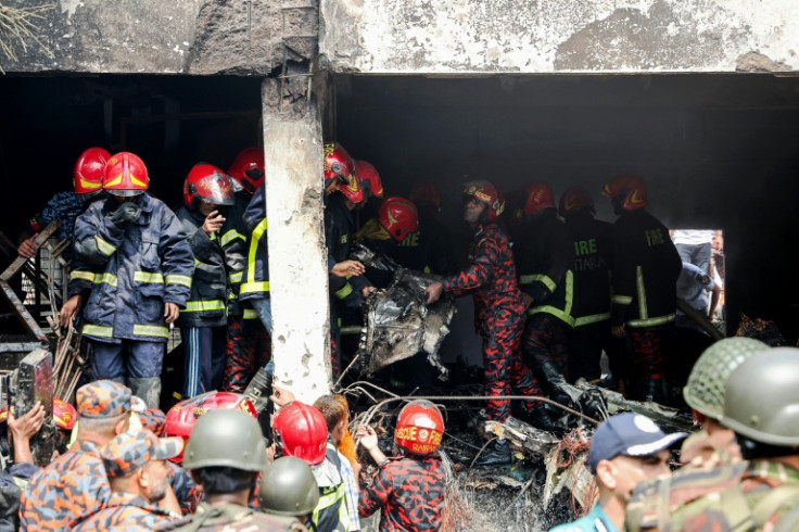 An AFP photographer at the scene saw fire and rescue officials taking away the injured students on stretchers