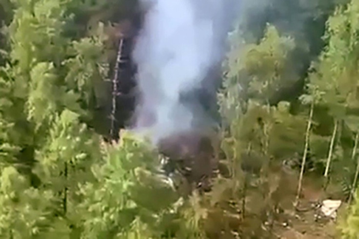 The plane reportedly crashed in a wooded spot near the town of Tynda in Russia's Amur region