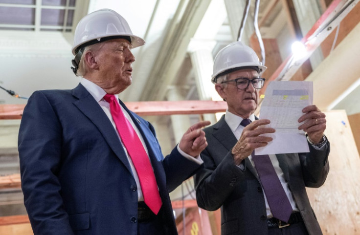 Donald Trump (L) has ramped up pressure on Federal Reserve Chair Jerome Powell (R) as the US president pushes for lower interest rates