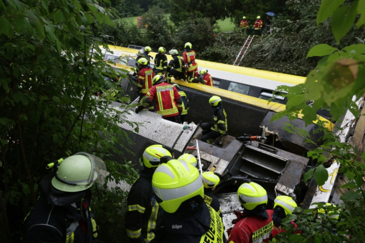 German rail operator Deutsche Bahn said two train carriages had derailed