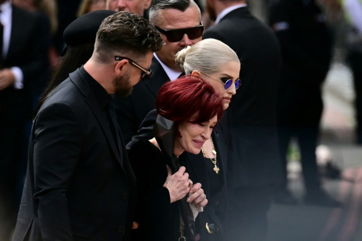 Family members including widow Sharon Osbourne laid flowers and read fans' tributes