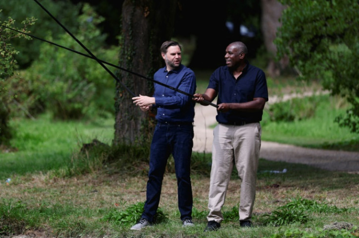 Lammy and Vance went fishing at Chevening House