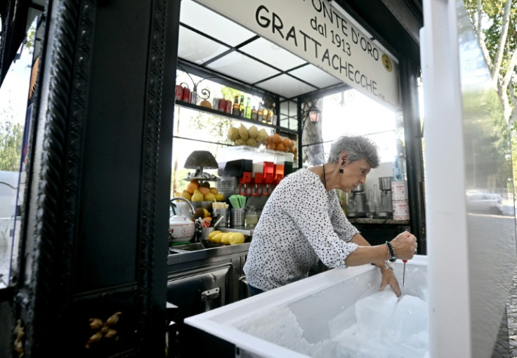 When Romans swelter in a heatwave, they turn to the traditional 'grattachecca'