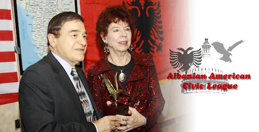 Joe DioGuardi & Albanian President - Shirley Cloyes