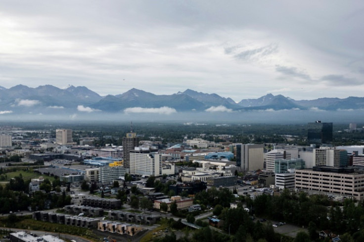 The summit will be held at a US Air Force base outside of Alaska's largest city of Anchorage, where protesters have put up signs to show solidarity with Ukraine
