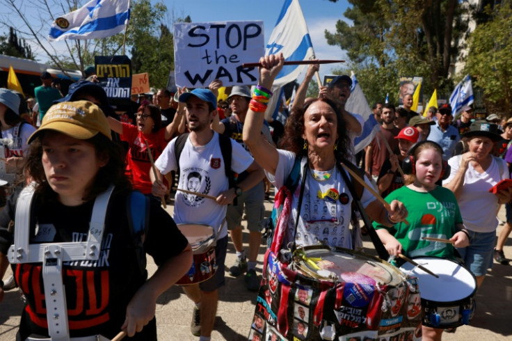 Protest organisers called for a general strike to demand a hostage release deal