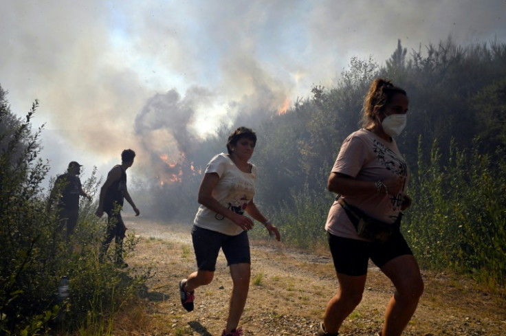 Residents have been forced to flee as the fires spread to land and property