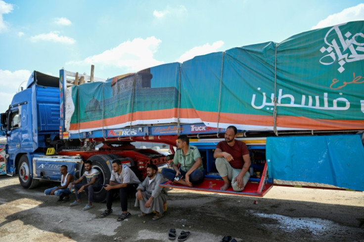 Drivers say they are waiting days at a time only for their loads of aid destined for Gaza to be rejected by Israel