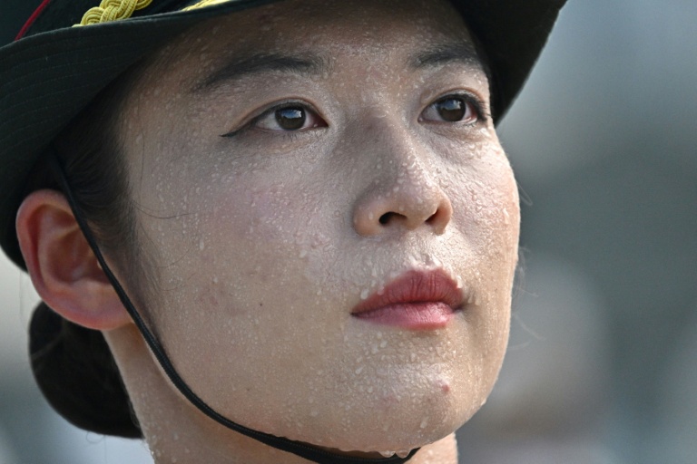 Chinese Troops Swelter Through Rehearsal For Major Military Parade thumbnail