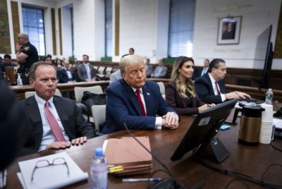 Then former president Donald Trump attended hearings of the civil fraud trial at New York State Supreme Court