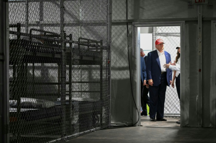 President Donald Trump, who has vowed to deport millions of undocumented migrants, visited the center last month