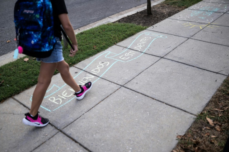 A welcome back note on the first day of school in Washington -- a show of support as Immigration and Customs Enforcement (ICE) raids increase in the city