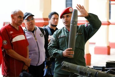 Thousands of Venezuela's have enlisted in a militia set up to boost the military in the event of a possible US invasion of the Caribbean country