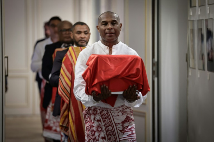This is the first time France has returned human remains under the law passed in 2023