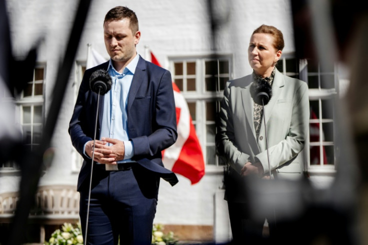 Denmark's Prime Minister Mette Frederiksen (R) was joined by Greenland's Prime Minister Jens-Frederik Nielsen to make the apology