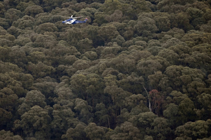 A gunman accused of killing two policemen fled into densely forested Austalian bushland
