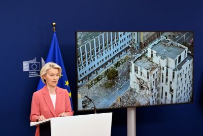 'It shows that the Kremlin will stop at nothing...," said von der Leyen