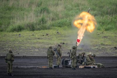 Japan in recent years has been shedding its strict pacifist stance, moving to obtain 'counterstrike' capabilities and doubling military spending to two percent of GDP