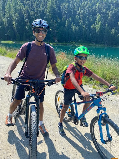Abhishek Avasthi & his son